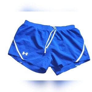 Under Armour Heat Gear Loose Fit Training Running  Blue Sports Shorts